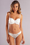 Gala Balconette Foam Cup Bra, Ekru Konforlu Ve Şık Sütyen, Strapless