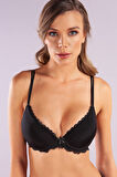 Glorin Foam Cup Push Up Bra,siyah Renk Straplez Konforlu Ve Şık Sütyen