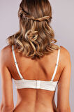 Genius Balconette Heavy Push Up Bra, Ekru Konforlu Ve Şık Sütyen
