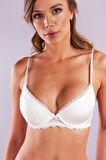 Glorin Foam Cup Push Up Bra,ten Renk Straplez Konforlu Ve Şık Sütyen