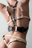 Omuzdan Askılı Deri Bel Harness, Askılı Bel Kemeri - Brf1148