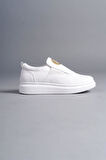 SLW161 Hippo Bağcıksız Cilt Erkek Günlük Sneaker Ayakkabı CBT - Beyaz