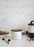 Emaye Büyük Kupa 350ml Kupa Çay Kahve İçecek Kamp Mug Piknik