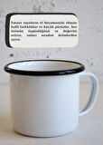 Emaye Büyük Kupa 350ml Kupa Çay Kahve İçecek Kamp Mug Piknik