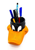 Daffy Duck Kalemlik Çizgi Film Figürü Kalemlik Masaüstü Kalemlik & Fırçalık