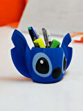 Stitch Figür Kalemlik Masaüstü Kalemlik Fırçalık Dekoratif Organizer