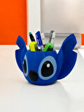Stitch Figür Kalemlik Masaüstü Kalemlik Fırçalık Dekoratif Organizer