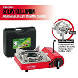 Mini Çantalı Kamp Ocağı Kırmızı