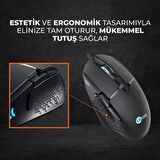 Lecoo MG1101 Kablolu RGB LED Aydınlatmalı 6400DPI 8 Tuşlu Oyuncu Mouse