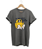 Bir tane Vurasım Geliyor Herkese T-shirt baskılı %100 pamuk Regular Fit T-shirt