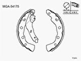 MGA 54175 Kampana Balata Mitsubishi Carisma 96-00 MR465094