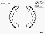 MGA 54186 Kampana Balata Mazda 323 90-92 K3373 İnce Tip B4Y52638ZB