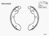 MGA 54202 Kampana Balata Suzuki Carry Sk410 92-99-Dfm Van 08-12 350250001