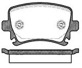 MGA 55197 Arka Fren Balatası-Kablosuz Volkswagen Caddy 04-11 Golf 04-14 A3 04-13 Leon 06-13 Octavia 04-12 1K0698451P