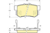 MGA 55324 Balata Fren Arka Honda Honda Civic 01-12 1.4-1.6 Sedan-Accord 98-03-CRV 02-06 2.0-Suzuki Swift 06-SX4 06- 43022S5AE50