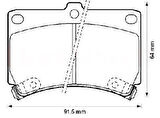 MGA 55345 Balata Fren Ön-Mazda 323 90-96 Rio 00-01 BRY73323ZA