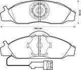 MGA 55448 Balata Fren Ön-Ssangyong Korando 99-06-Musso 97-05 4813005100