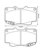 MGA 55479 Balata Fren Ön-Hilux-Vigo 06-11 4WD 044650K140