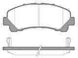 MGA 55622 Balata Fren Ön-Isuzu D-Max 08-4x2-D-Max 08-4x4-D-Max 12-17 2.5-D-Max 17-1.9 4x4 TFS86J 8980791040