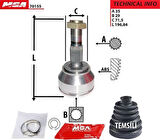 MGA 70155 Aks Kafası Diş-Boxer Jumper Ducato III 11Q-15Q-17Q 07-35x29x71.4 3273.PQ