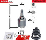 MGA 70307 Aks Kafası İç Sol Bipper Nemo 1.4 HDI 07- 3272.sl