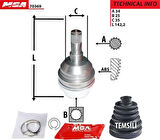 MGA 70369 Aks Kafası İç Vectra A Vectra B 88-94 374195