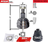 MGA 70385 Dıs Aks Kafası Volkswagen Golf 98-06 A3 97-03 Leon 00-05 1J0498099
