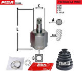 MGA 70388 Ic Aks Kafası Volkswagen Golf 04-14 Passat 06-12 Polo 05-10 A3 04-08 Leon 06-9 1K0498103C