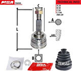 MGA 70450 Aks Kafa Diş ABS'li Elantra 04-06 25x30x50XABS-28 4950829C00