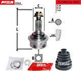 MGA 70562 Aks Kafa Diş-ABS'li Mazda-6 03-10 2.0 28x32x62XABS-43 