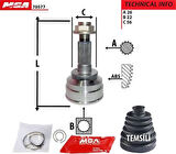 MGA 70577 Aks Kafa Diş-Kia Shuma 00-05 38-08200200 
