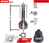 MGA 70619 Aks Kafa Diş-Suzuki Samurai-Sj413 86-26x22x46 4410183000