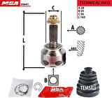 MGA 70641 Aks Kafa Diş-Kia Sorento 02-10 28x25x55 49591-3E000