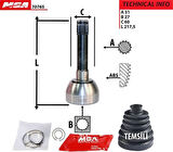 MGA 70765 Aks Kafa Diş-Nissan Patrol 88-97 31x27x59 3910101J10