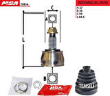 MGA 70916 Aks Kafası Sağ Sol Doblo Maxi 1.6 Multijet 2010- 51822813