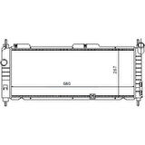 MGA Su Radyatoru Opel:Corsa Combo 1.2 1.4 93-02 Ac 680x267x23