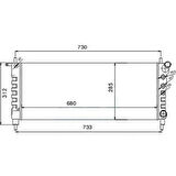 MGA Su Radyatoru Opel:Corsa Ac 1.2 96-00 680x285x34
