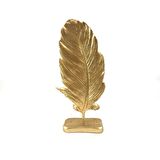 DEKORATİF  TÜY YAPRAK GOLD
