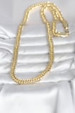 CM 14K Gold Renk Kalın Zincir Model 60 cm Kadın Kolye 5886