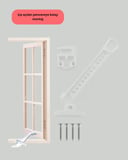 Pencere Cam Emniyet Kilidi Açılma Sınırlayıcı Set
