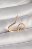 Pirinç Gold Renk Zirkon Taşlı Kadın Yüzük 5886