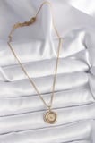316L Çelik Gold Renk Zincir Gold Altın Model Kadın Kolye 5886