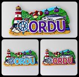 Ordu 3 lü Polyester Kabartmalı Magnet Set Dekoratif Hediyelik Buzdolabı Süsü (Kod:1367)