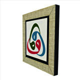 3’lü vav harfi Baskılı MDF  Magnet(KH-183)Buzdolabı Süsü