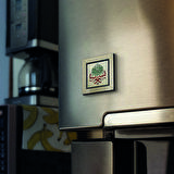 Besmele Baskılı MDF  Magnet(KH-034)Buzdolabı Süsü