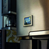Yıldızlı Gece (Vincent Van Gogh, 1889) Baskılı MDF  Magnet(KRG-135)Buzdolabı Süsü