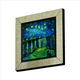 Ren Nehrinde Yıldızlı Bir Gece (Vincent Van Gogh, 1888) Baskılı MDF  Magnet(KRG-136)