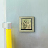 Baş Etüdü (Leonardo Da Vinci) Baskılı MDF  Magnet(KRG-138)