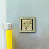 Baş Etüdü (Leonardo Da Vinci) Baskılı MDF  Magnet(KRG-139)