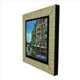 Amsterdam Görseli Baskılı MDF  Magnet(KRG-014)Buzdolabı Süsü